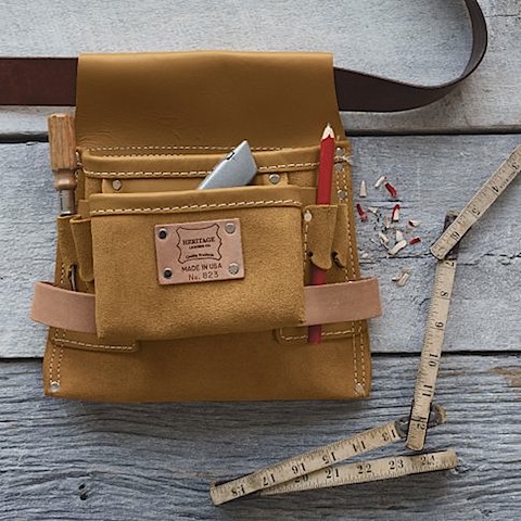 West Elm Heritage Leather Nail + Tool Bag