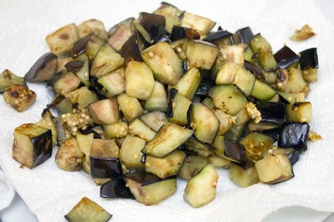 Baked Eggplant Orzo Eggplant Drain.jpg