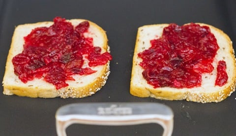 Brussels Sprouts Cranberry Grilled Cheese- Cranberry on Bread.jpg