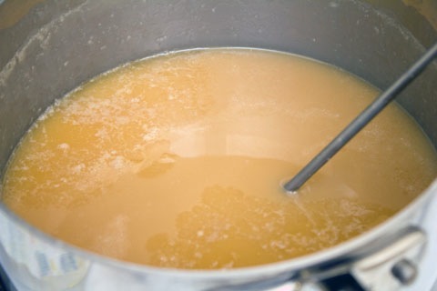 Candy Corn Fudge Cooling.jpg