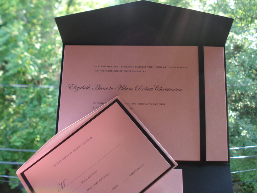 invitation and response card