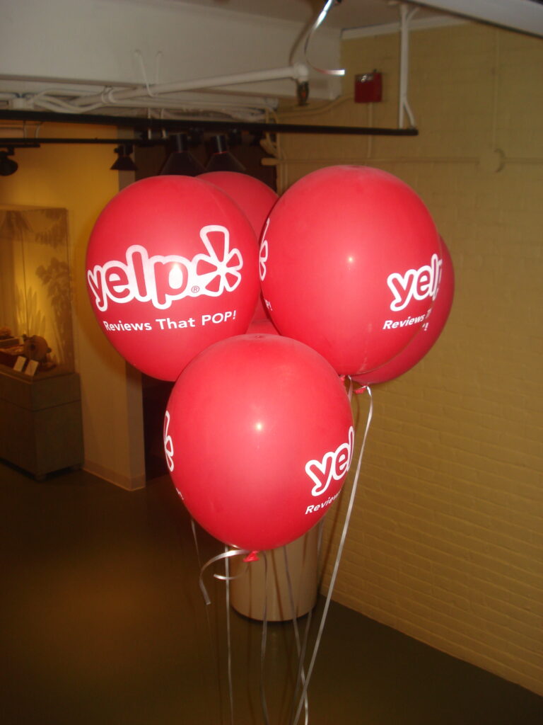 Yelp Balloons Yelp Balloons