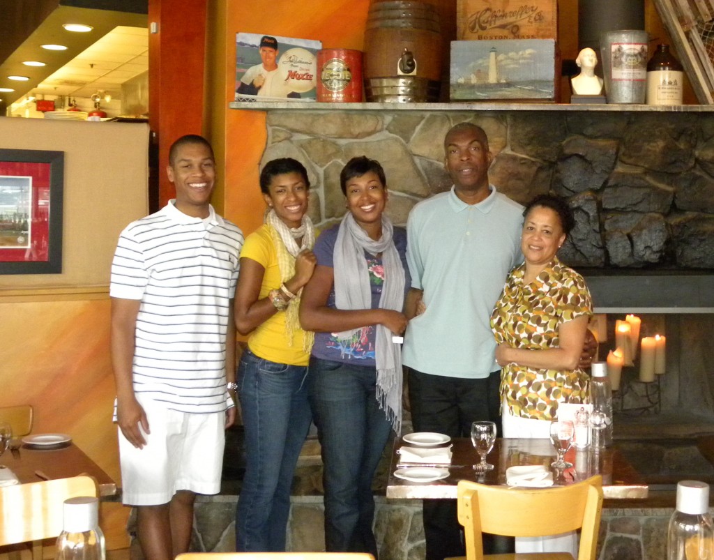 The fam at the Fireplace The fam at the Fireplace