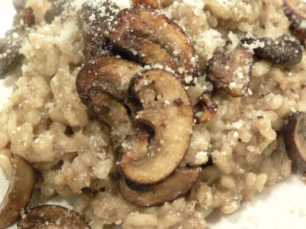 mushroom risotto mushroom risotto