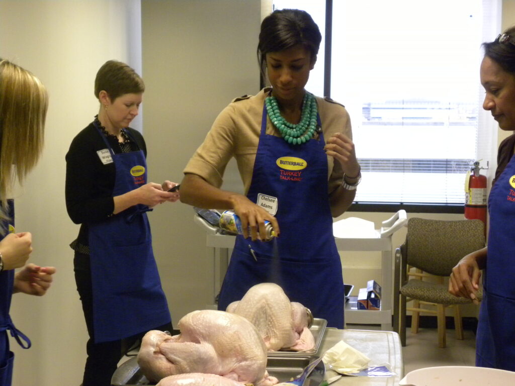 prepping the turkey prepping the turkey