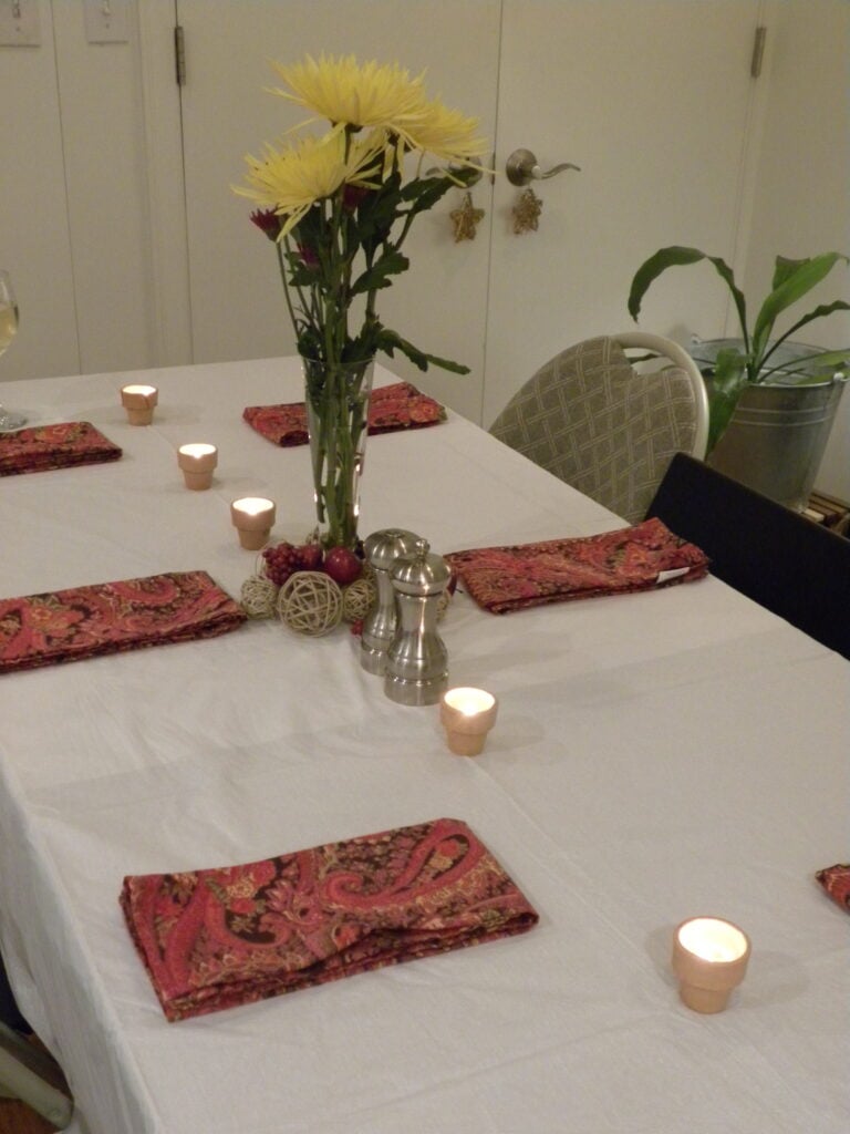 decorated table