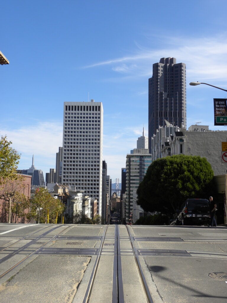 bay bridge in the distance