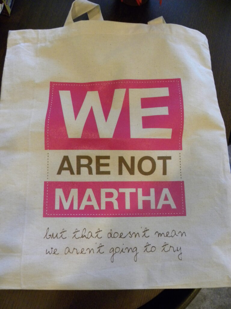 front of tote bag