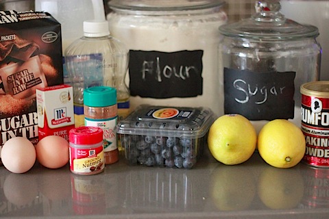 Blueberry-Lemon Bread Ingredients IMG_7589
