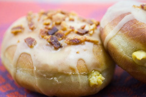 Pumpkin Doughnuts with Maple Bacon Frosting 14.jpg