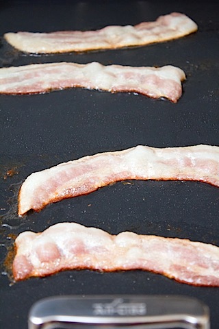 Pumpkin Doughnuts with Maple Bacon Frosting Bacon Cooking.jpg