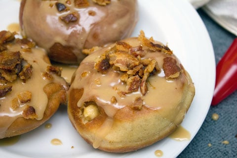 Pumpkin Doughnuts with Maple Bacon Frosting Doughnuts Frosted.jpg
