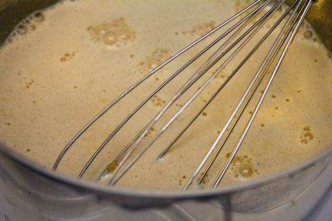 Pumpkin Doughnuts with Maple Bacon Frosting Pumpkin Custard Stove.jpg