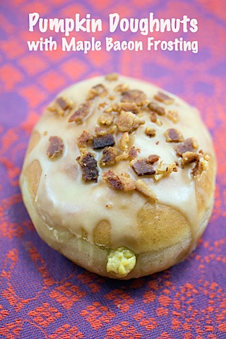 Pumpkin Doughnuts with Maple Bacon Frosting.psd