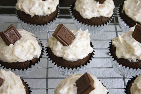 S'Mores Vodka Cupcakes Frosted with Choco.jpg
