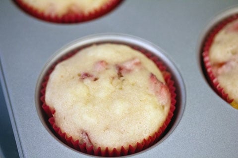 Strawberry Cupcakes with Mint Goat Cheese Buttercream Baked.jpg