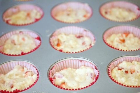 Strawberry Cupcakes with Mint Goat Cheese Buttercream Cupcake Tins.jpg