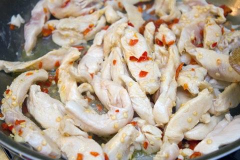 Thai Chicken Tacos with Peanut Sauce Chicken Peppers.jpg