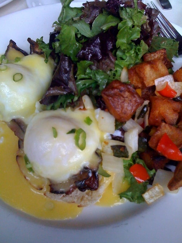 Eggs Benedict from the Fireplace in Brookline, MA Eggs Benedict from the Fireplace in Brookline, MA